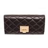 Image 1 : Michael Kors Black Astrid Leather Flap Lock Wallet