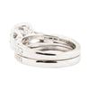 Image 3 : 1.43 ctw Diamond Ring & Wedding Band - 14KT White Gold
