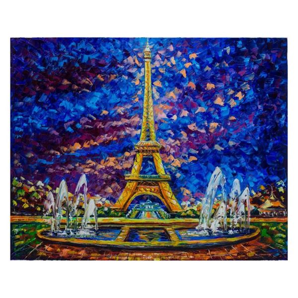 Svyatoslav Shyrochuk, "Paris View" Hand Signed Limited Edition Giclee on Canvas