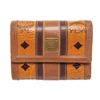 Image 1 : MCM Brown Canvas Flap Wallet
