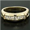 Image 2 : 14K Yellow Gold 0.55 ctw 5 Round Channel Set E VVS Diamond Wedding Band Ring