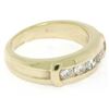 Image 7 : 14K Yellow Gold 0.55 ctw 5 Round Channel Set E VVS Diamond Wedding Band Ring