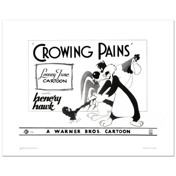 "Crowing Pains with Sylvester" Limited Edition Giclee from Warner Bros., Numbere