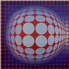 Image 5 : Victor Vasarely (1908-1997), "VP Host" Heliogravure Print, Titled Inverso.