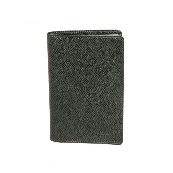 Louis Vuitton Green Taiga Leather Passport Holder Wallet