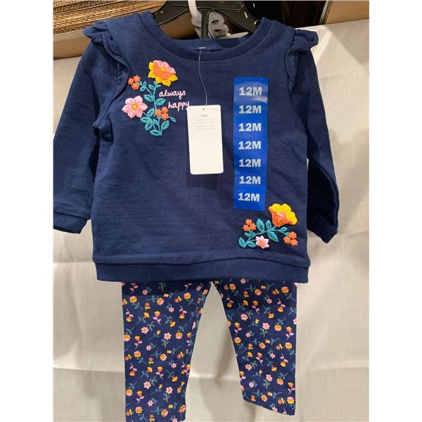 Carters Always Happy Kids 2-Piece Outfit Size 12mÂ 