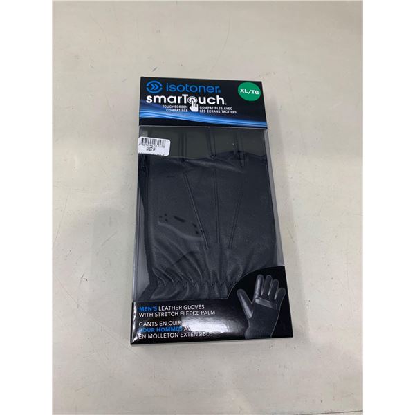 Isotoner Mens Smartouch Stretch Leather Gloves Size XLÂ 