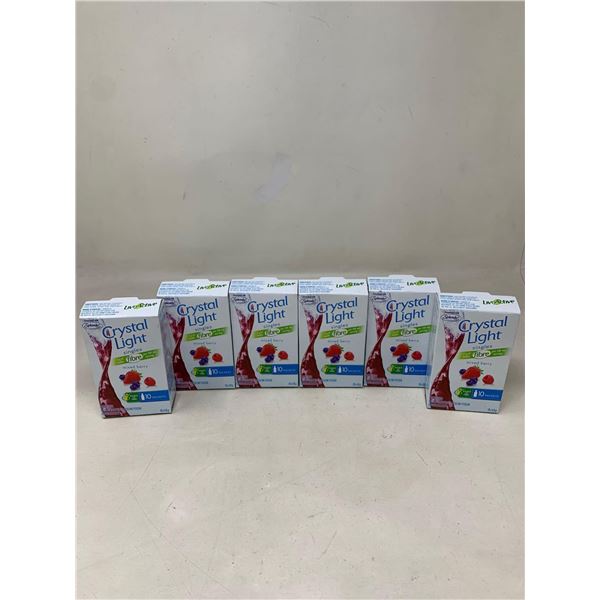Crystal Light Mixed Berry Singles (10 x 4.9g) Lot of 6