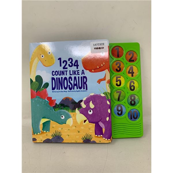 1234 Count Like a Dinosaur Kids BookÂ 