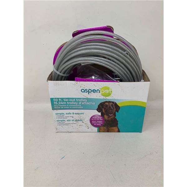 Aspen Pet 50ft Tie-Out Dog TrolleyÂ 