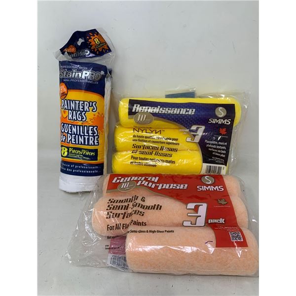 Painters Rags and Rollers Lot of 3Â 
