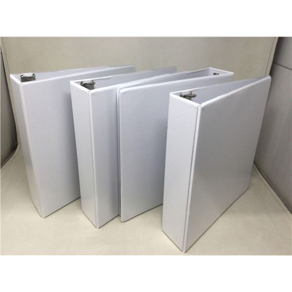 Lot of White Binders(4)