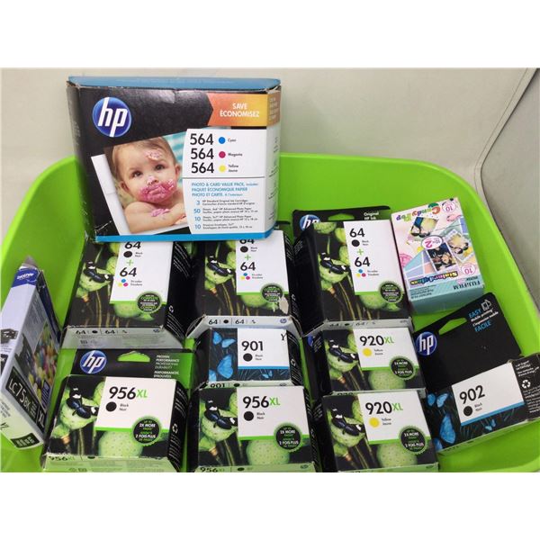 Lot of Assorted HP Printer Ink