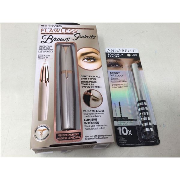 Flawless Brow Eipilator and Annabelle Lengthen Skinny Mascara
