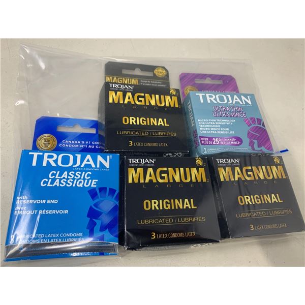 Lot of Assorted Trojan Condoms