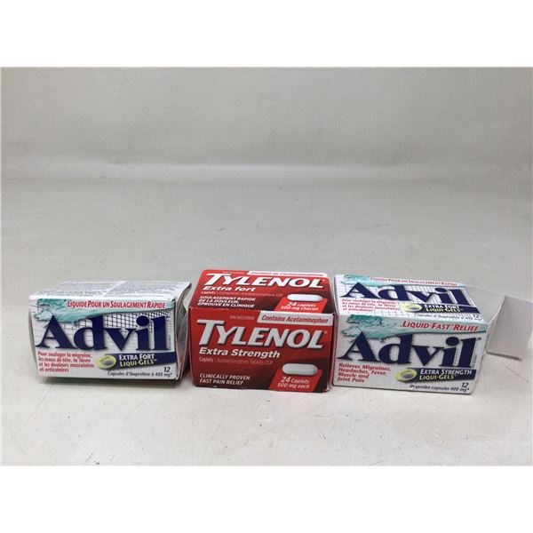 Lot of Assorted Pain Relievers