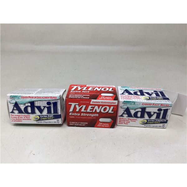 Lot of Assorted Pain Relievers