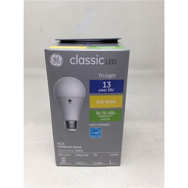 GE Electric Classic LED A19 2700k Color Temp Bulb