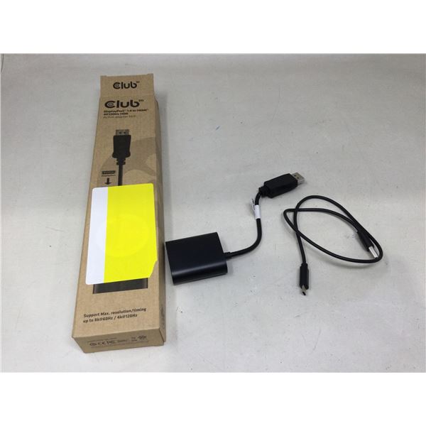Club Display Port 1.4 to HDMI Adapter M/FÂ 