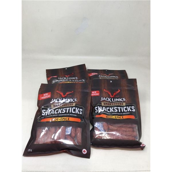 Jack Links Snackstick Hot Sausage Snacks (4 x 225g)