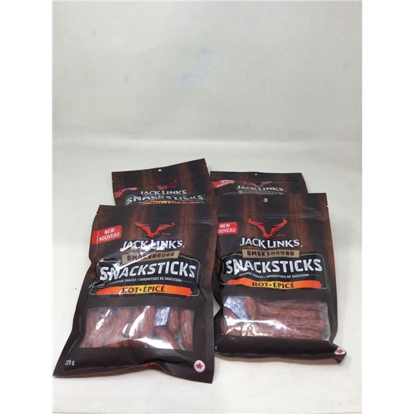 Jack Links Snackstick Hot Sausage Snacks (4 x 225g)