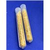 Image 2 : Lot of 2 large Vials of Gold Flake