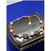 Image 1 : Ladies Natural Amethyst Oval Cut 10.2 Carat Gemstone Bracelet set in .925 Silver with appraisalÂ $13