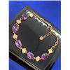 Image 2 : Ladies Natural Amethyst Oval Cut 10.2 Carat Gemstone Bracelet set in .925 Silver with appraisalÂ $13