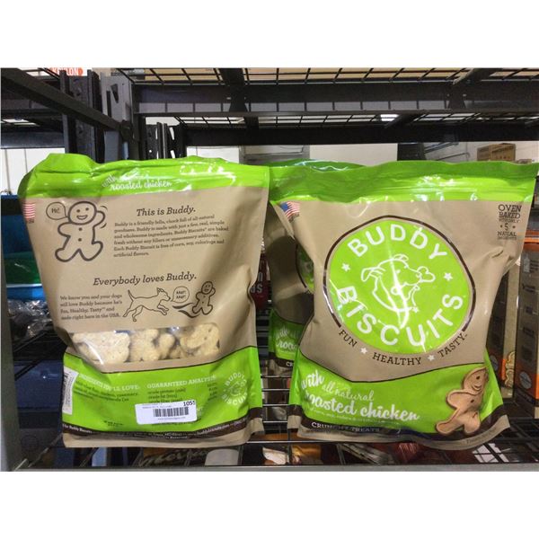 Buddy Biscuits Roasted Chicken Dog Treats (1.58kg) Lot of 2