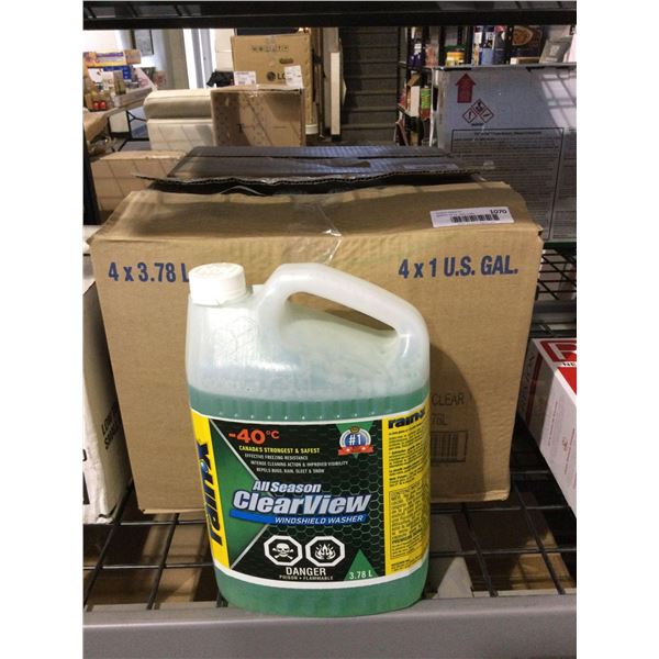 Case of Assorted All Season Windshield Washer Fluid (4 x 3.78L)Â 