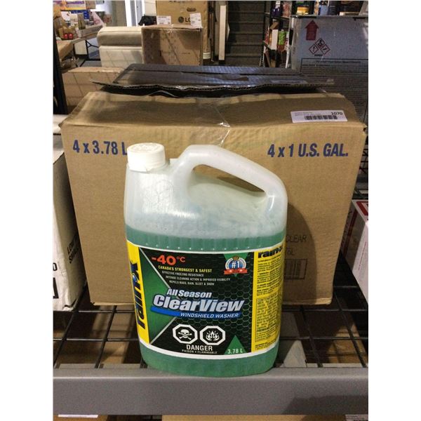 Case of Assorted All Season Windshield Washer Fluid (4 x 3.78L)