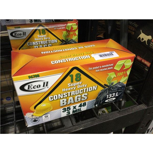 Eco II Super Heavy Duty Construction Bags (133L)
