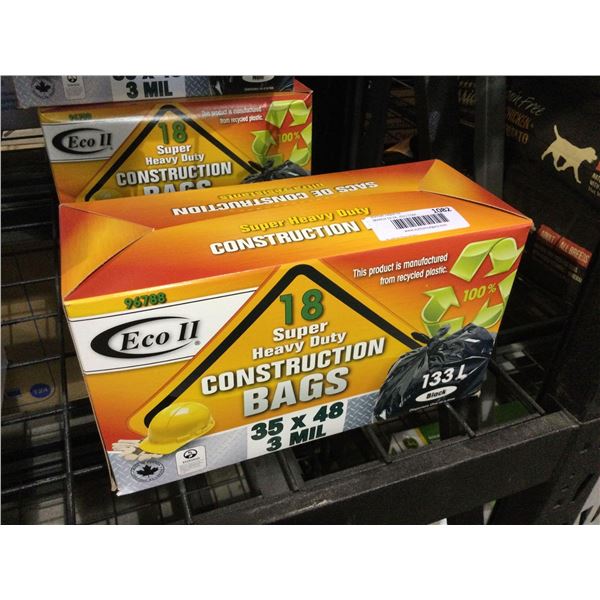 Eco II Super Heavy Duty Construction Bags (133L)