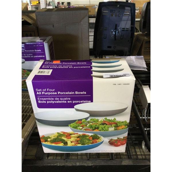 Set of Four All Purpose Porcelain Bowls