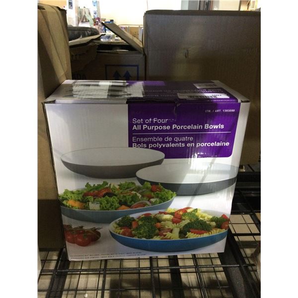 Set of Four All Purpose Porcelain Bowls