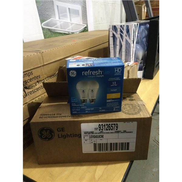 Case of 4 GE A19 5000k 2-Pack Bulbs