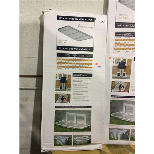 Conquest Steel Inc Window Well Cover (53in x 24in)Â 