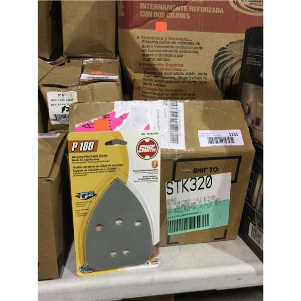 Case of 8 Shop Smith Abrasive Film Detail SheetsÂ 