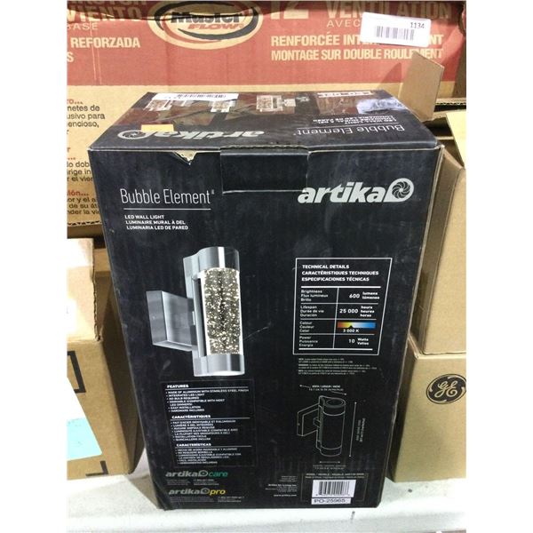 ArtikaÂ LED Wall Light (6.34in x 11.3in x 2.8in)Â 