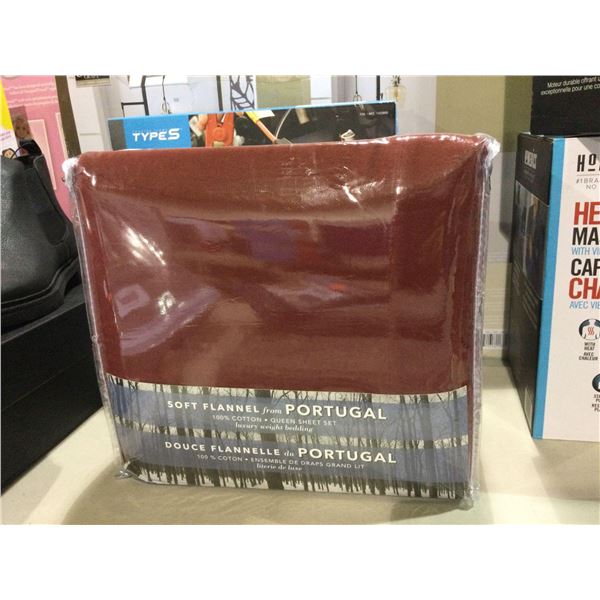 Portugal Soft Flannel Queen Size Sheet SetÂ 