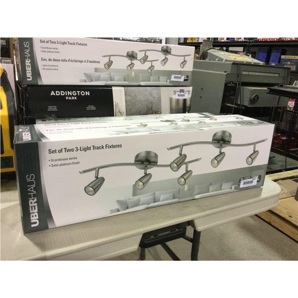 UberHaus Set of Two 3-Light Track FixturesÂ 