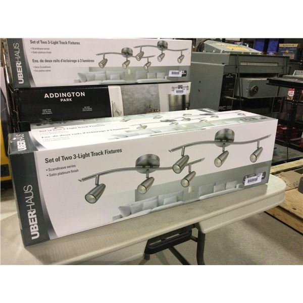 UberHaus Set of Two 3-Light Track Fixtures