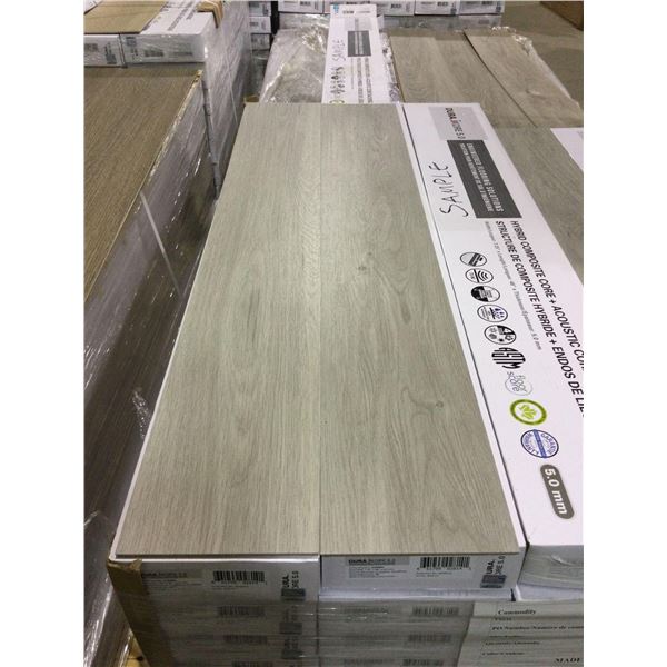 Dura iKore 5.0 Hybrid Composite Core and Acoustic Cork Backing Flooring - Color: GAMMA - Size: 7.25i