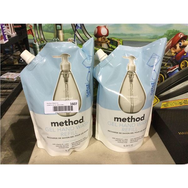 Method Gel Hand Wash Refill (1L) Lot of 2Â 