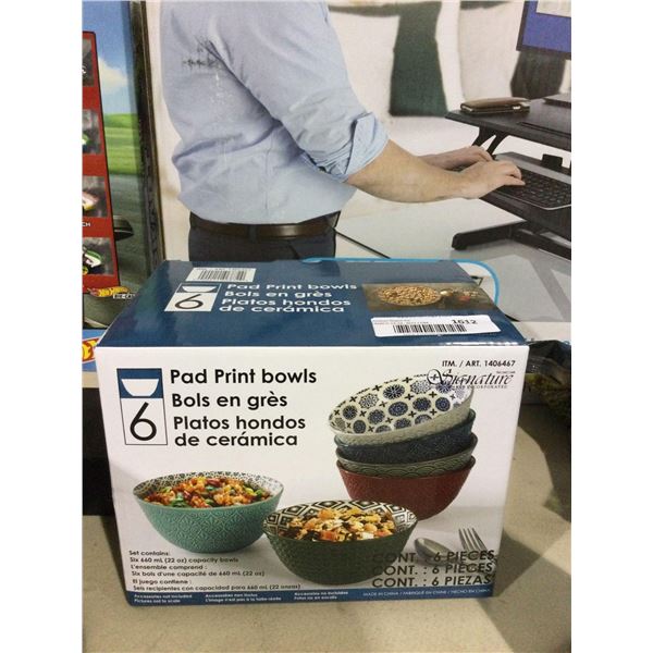Signature Pad Print Bowl SetÂ 