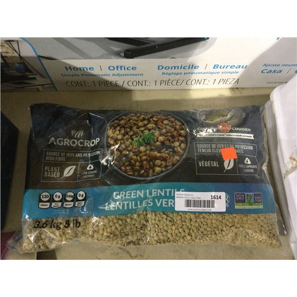 AgrocropÂ Green Lentils (3.6kg)Â 