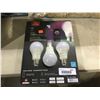 Image 1 : Globe Wi-Fi A19 Color Changing Tunable LED Bulbs in White 3-Pack