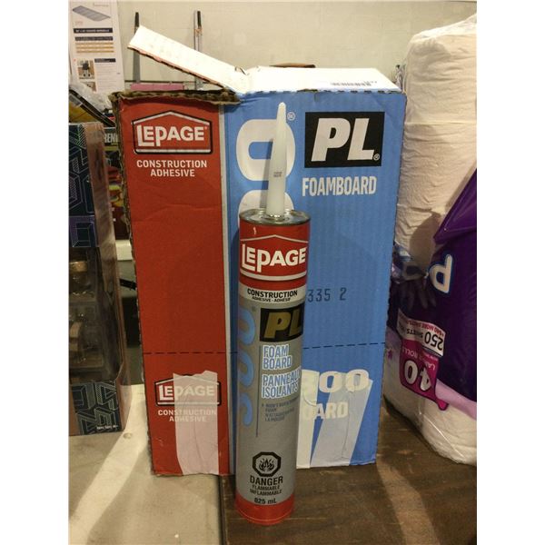 Case of LePage 300 PL Foam BoardÂ Adhesive (12 x 825mL)Â 