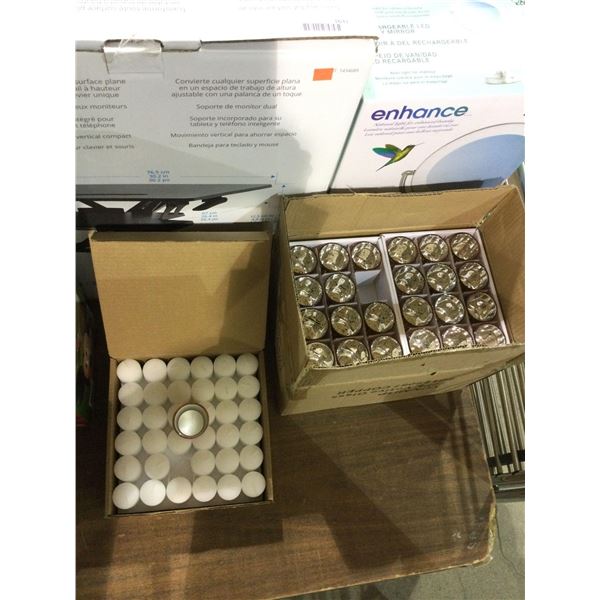 Case of Candles and Case of Candle HoldersÂ 