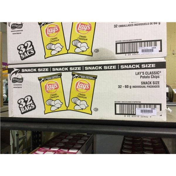 Case of Lays Classic Potato Chips (32 x 60g)Â 